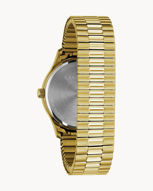 Caravelle White Dial Expansion Traditional Mens Watch