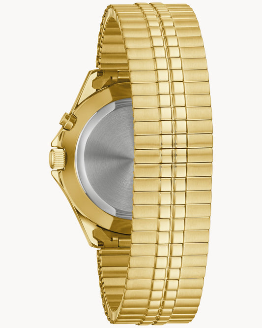 Caravelle Parcment Dial Expansion Traditional Mens Watch