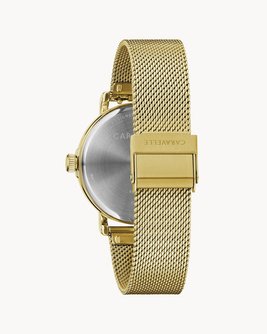 Caravelle Min Max Black Dial Watch