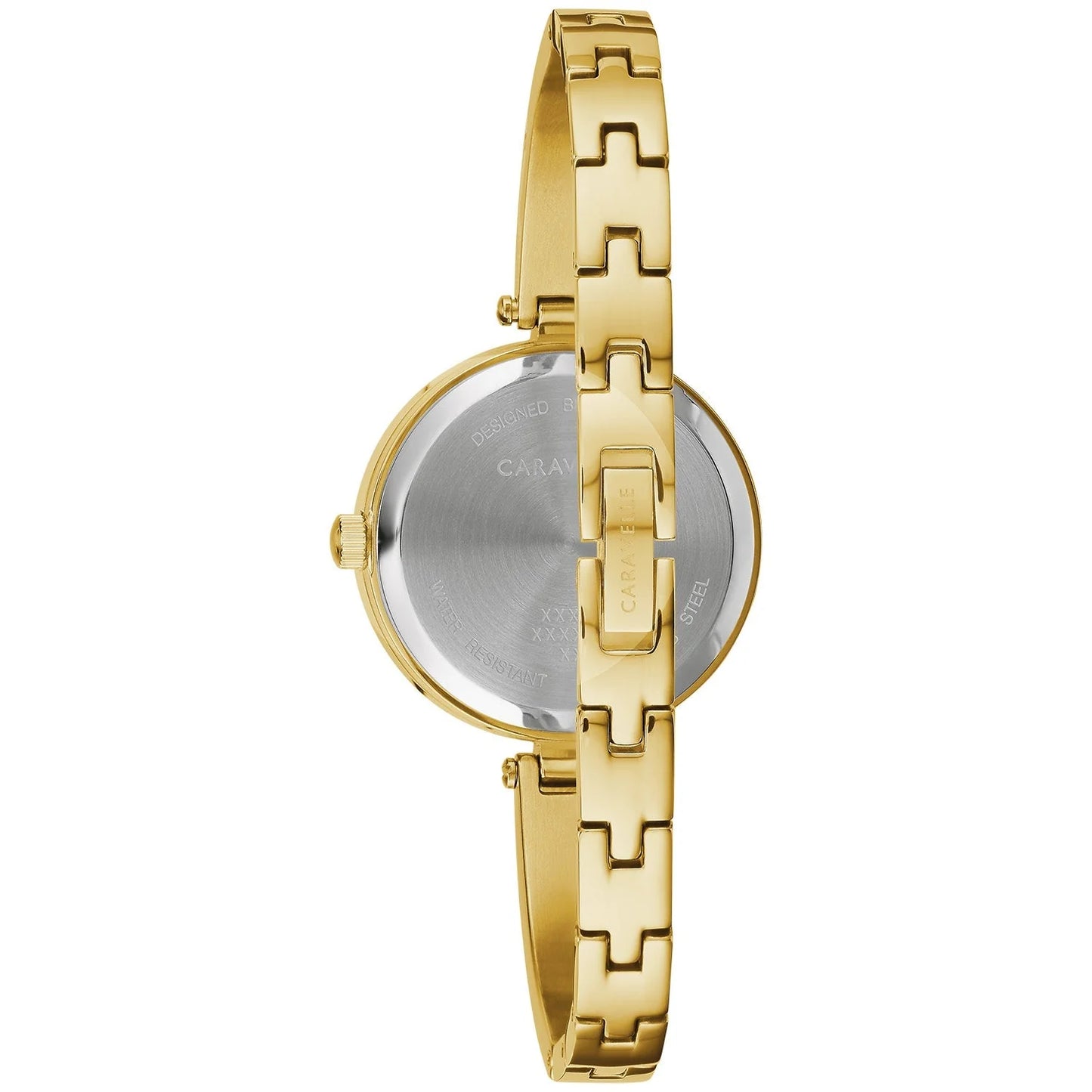 Caravelle Gold-Tone Ladies Watch & Bangle Set