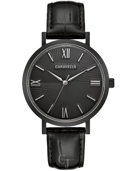Caravelle Black Dial Men's Watch