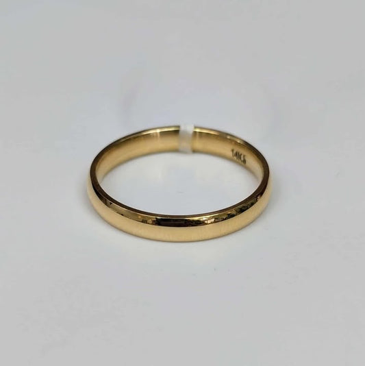 3mm Comfort Fit Gold Band