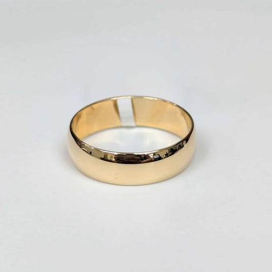 6mm Comfort Fit Gold Band