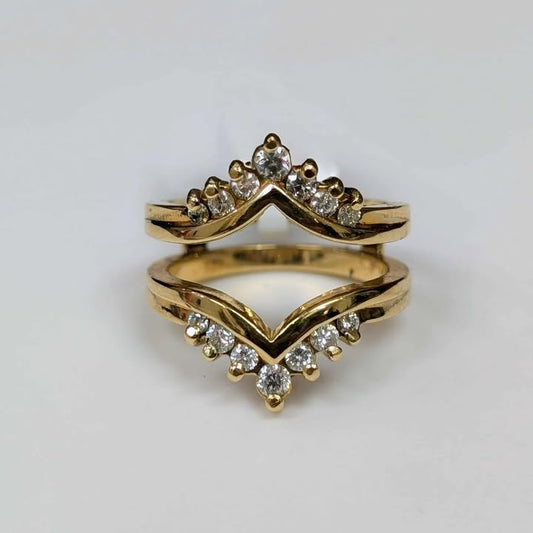 0.55 CT.T.W. Contour Ring Guard in 14k Gold