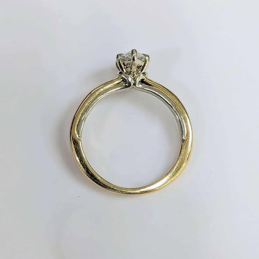 1.00CT Marquis Lab Created Diamond Solitaire Engagement Ring in 14k Gold