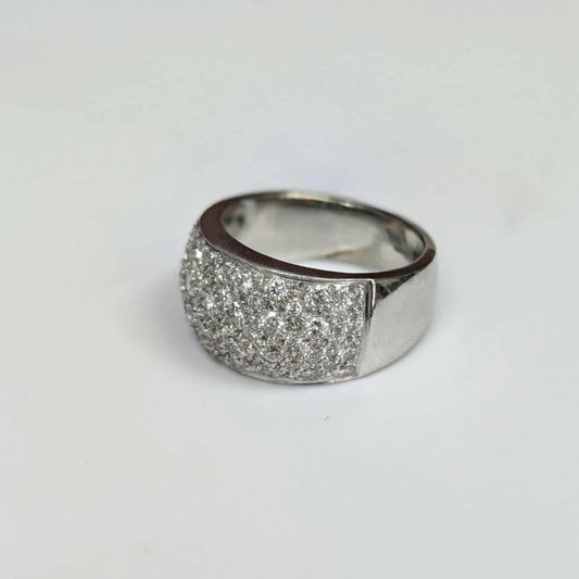 1.65 CT.T.W Diamond Anniversary Pave Band in 14k White Gold