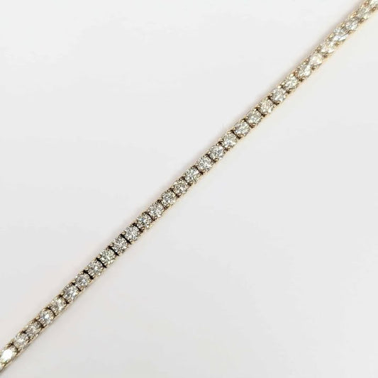 4.00 CT.T.W. Round-cut Diamond Tennis Bracelet in 14k Gold