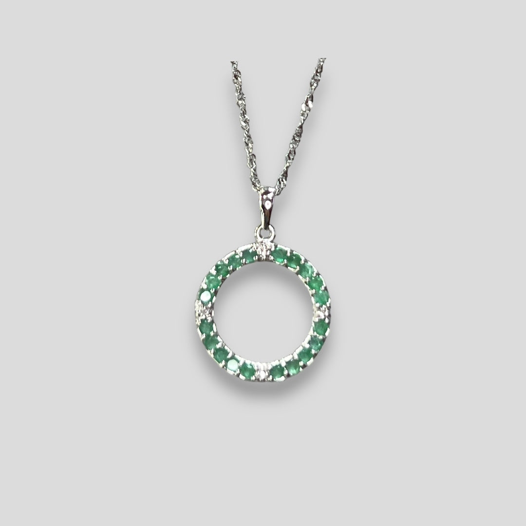 Emerald Circle Pendant