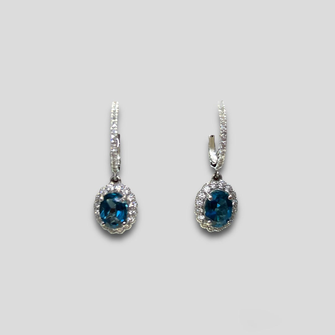 London Topaz Dangle Earrings