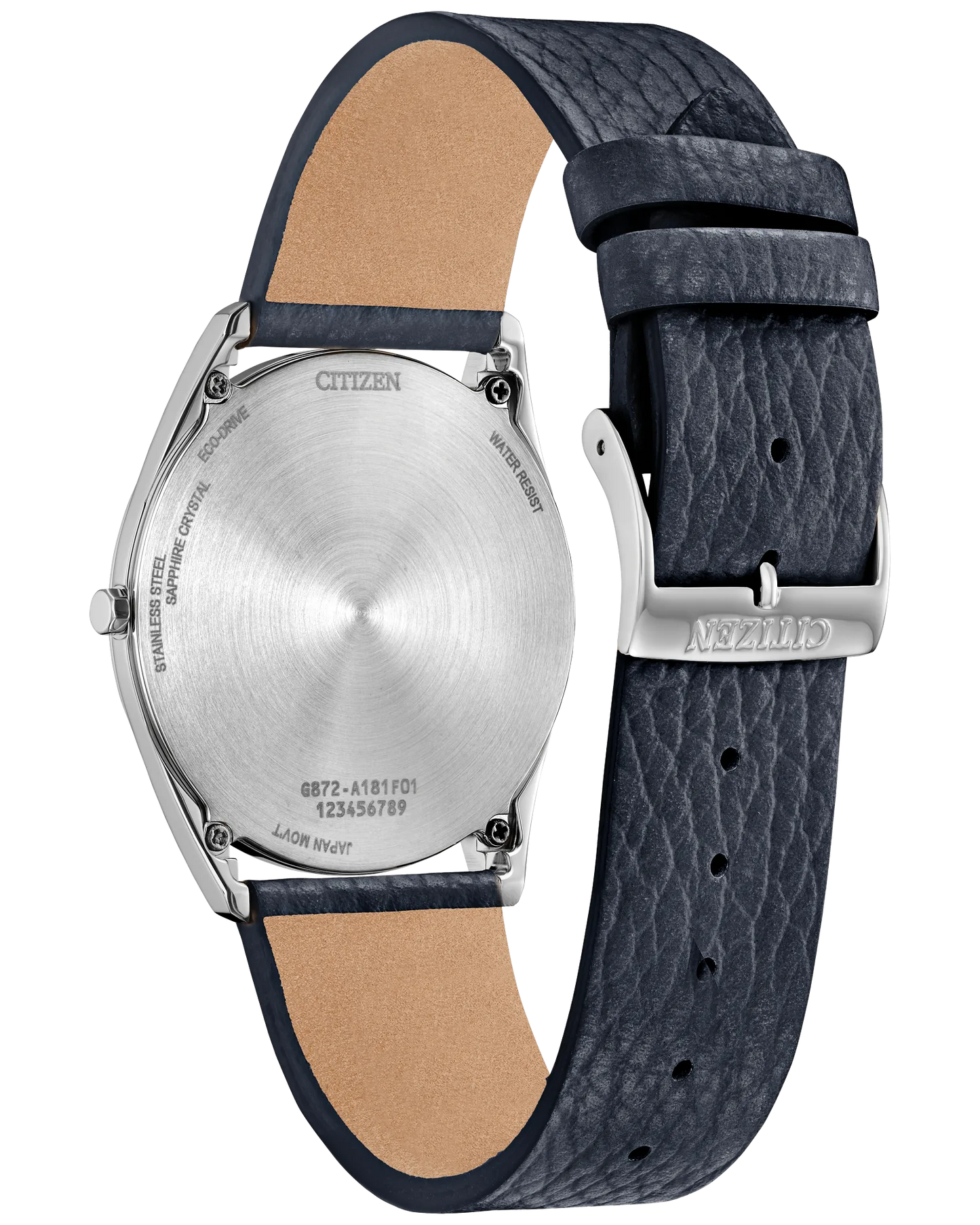 CITIZEN Eco-Drive Suratto Blue Dial Leather Strap Men's Watch