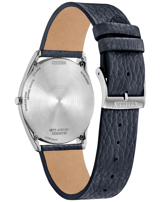 CITIZEN Eco-Drive Suratto Blue Dial Leather Strap Men's Watch