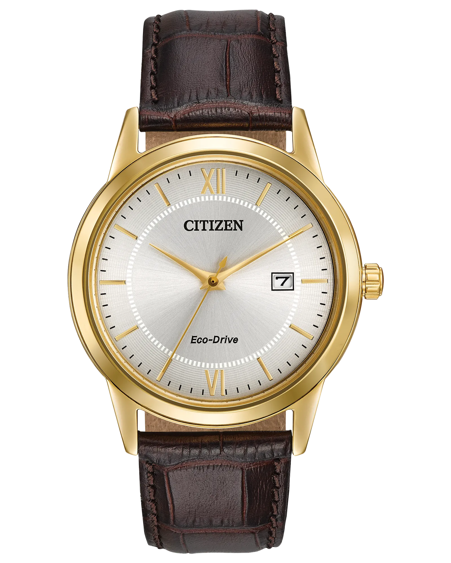 CITIZEN Eco-Drive Corso Brown Leather Men's Watch