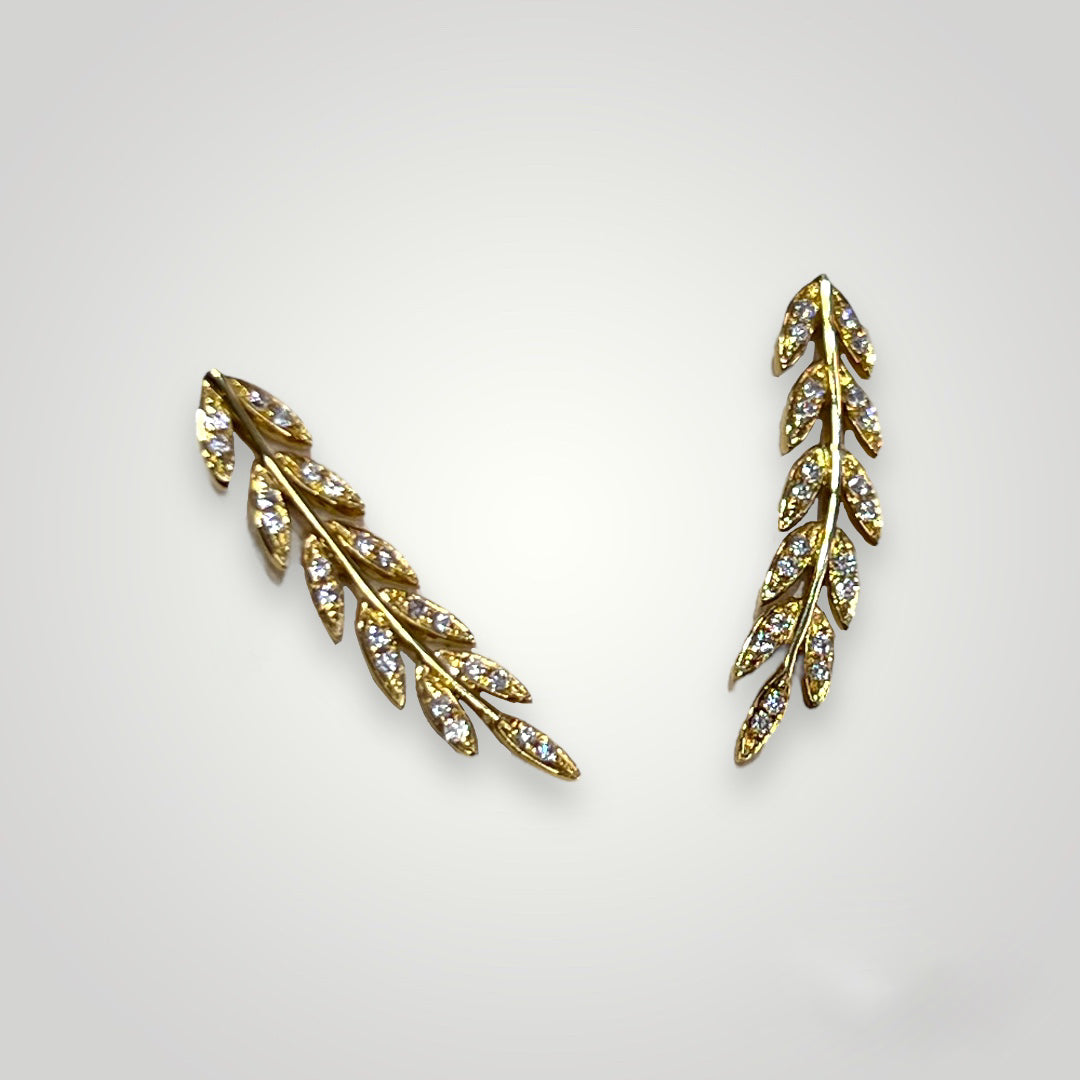 Leaf 2025 climber earrings