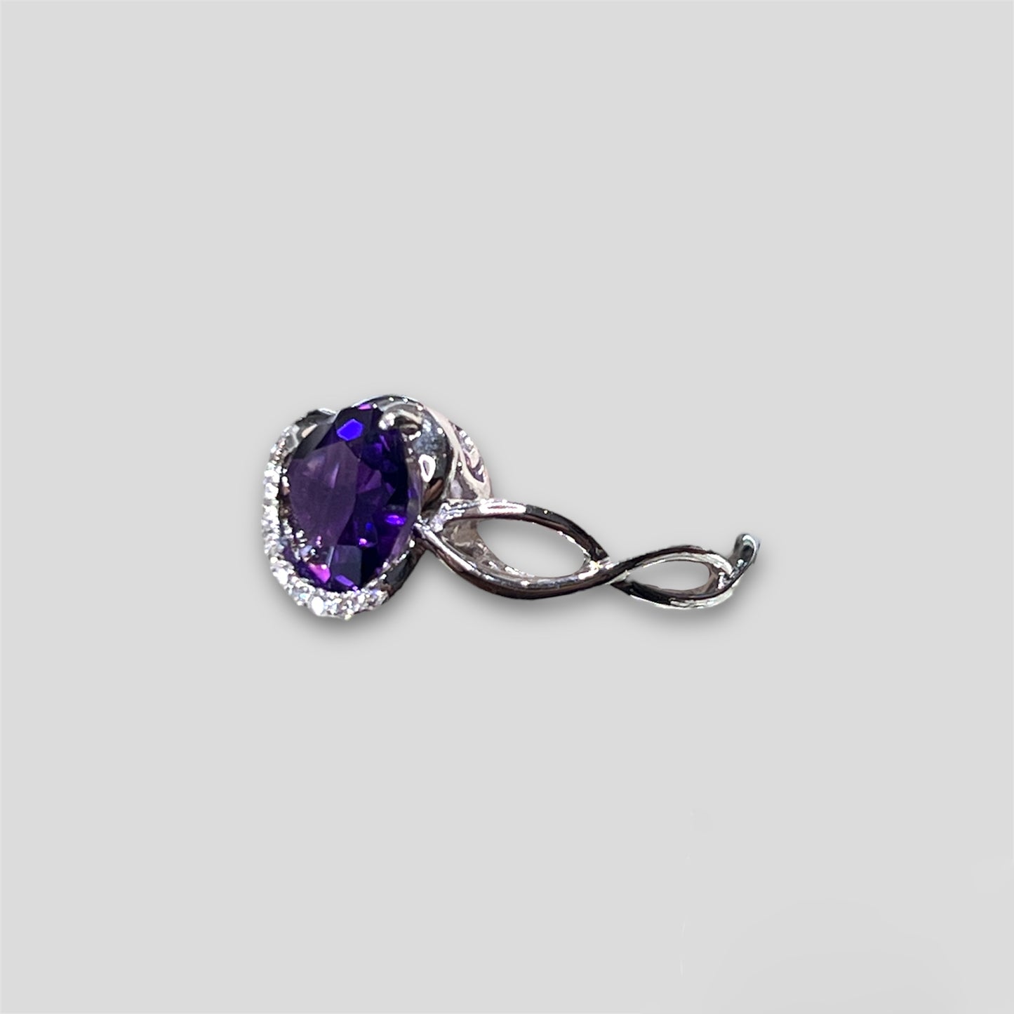 Amethyst Heart Ring