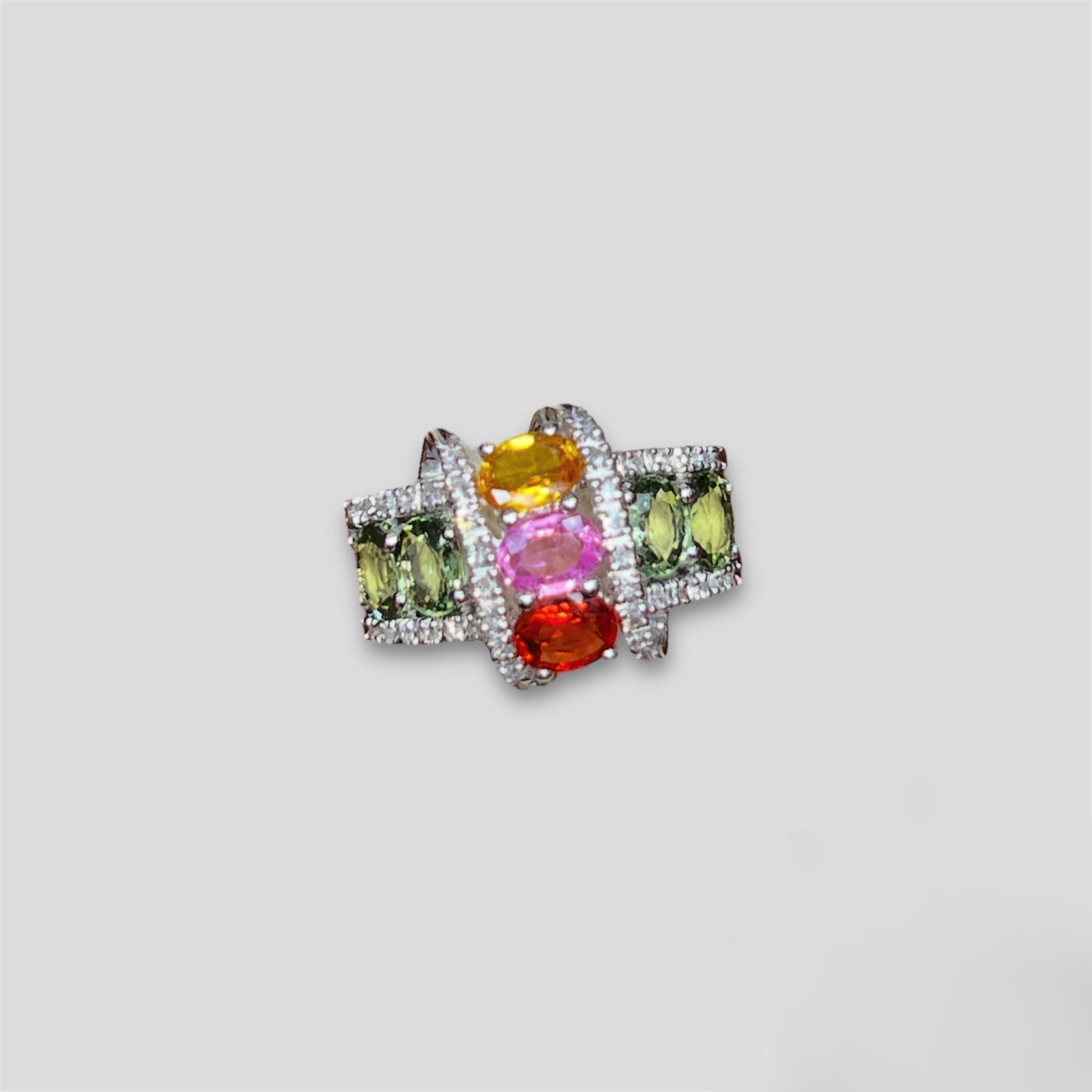 Multi-color Sapphire Ring