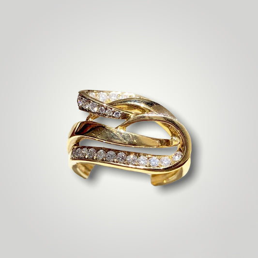 Women's Diamond Swirl Ring - Q&T Jewelry