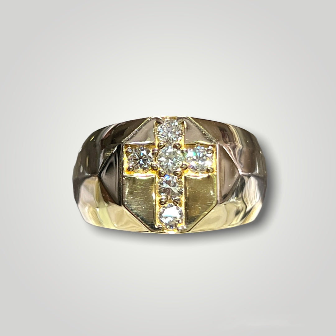 Wedding ring 2025 with cross design