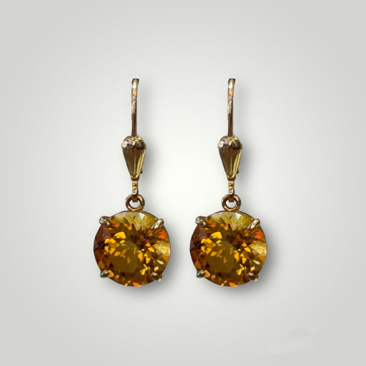 Citrine Dangle Earrings - Q&T Jewelry