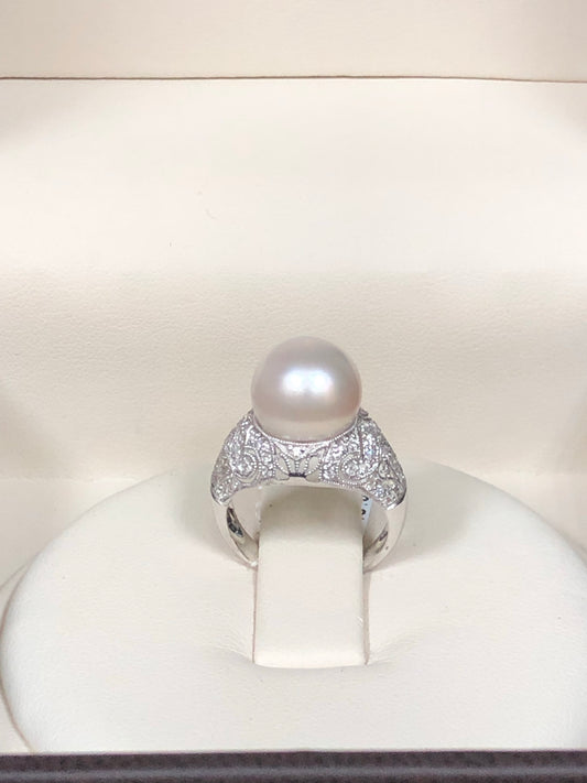 Pearl & Diamond Ring - Q&T Jewelry