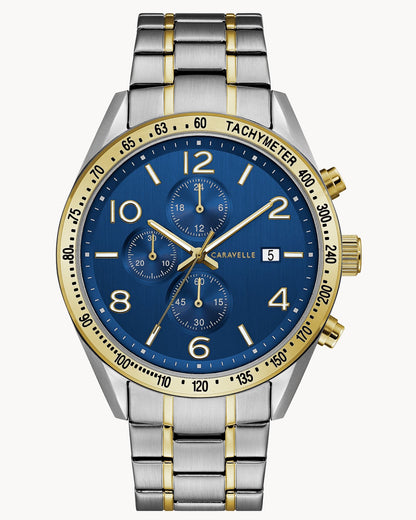 Caravelle Sport Blue Dial  Men's Watch
