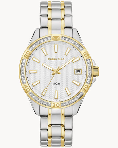 Caravelle Aqualuxx Silver-tone Men's Watch