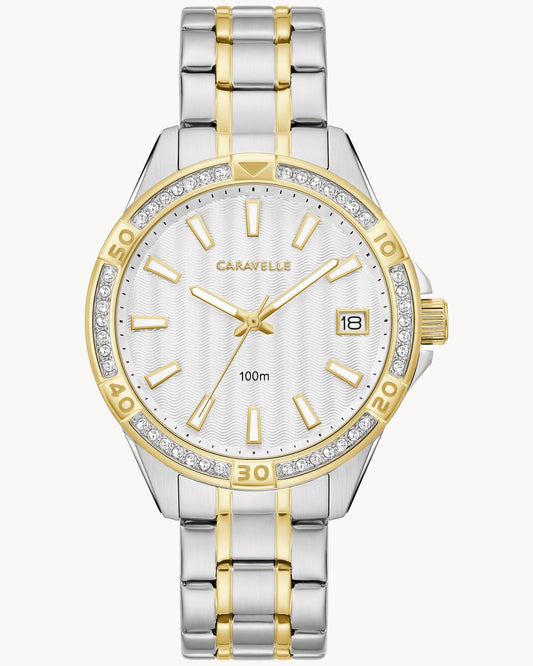 Caravelle Aqualuxx Silver-tone Men's Watch