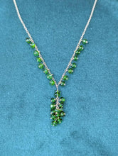 Load image into Gallery viewer, 14K Yellow Gold Chrome Diopside Necklace
