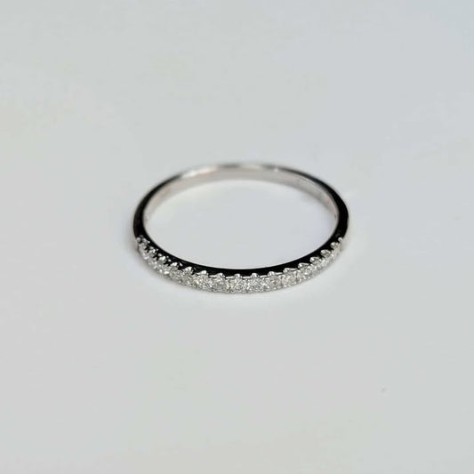 0.18 CT.T.W. Diamond Band in 18k White Gold