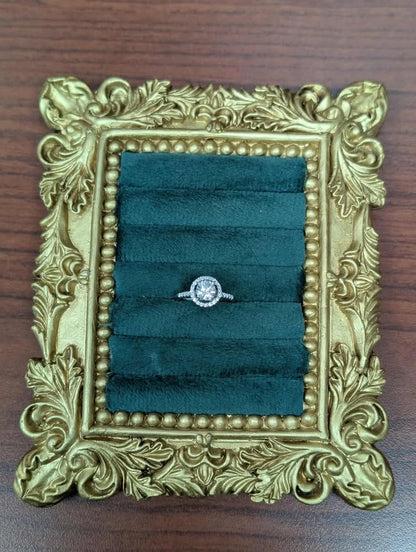 0.71 CT.T.W. Framed Diamond Engagement Ring in 14k Gold