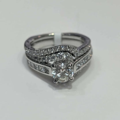 2 1/2 CT.T.W Diamond Bridal Set in 18k White Gold