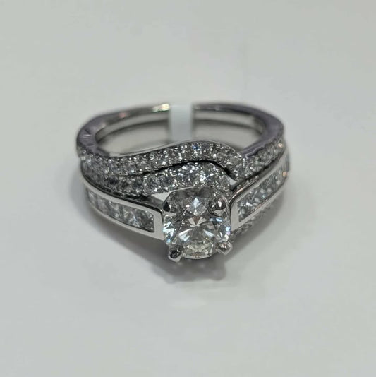 2 1/2 CT.T.W Diamond Bridal Set in 18k White Gold