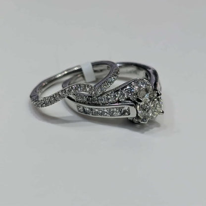 2 1/2 CT.T.W Diamond Bridal Set in 18k White Gold