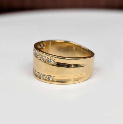 0.35 CT.T.W. Diamond Wide Band in 14k Gold