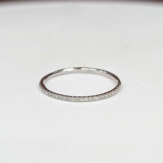 0.10 CT.T.W Diamond Band in 14k White gold