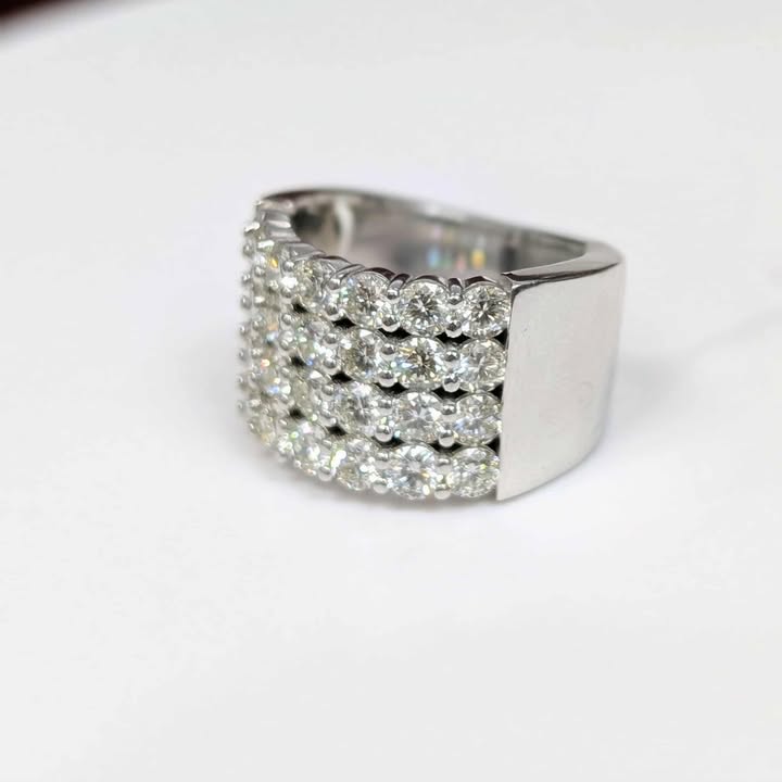 3.00 CT.T.W. Four Row Diamond Anniversary Band
