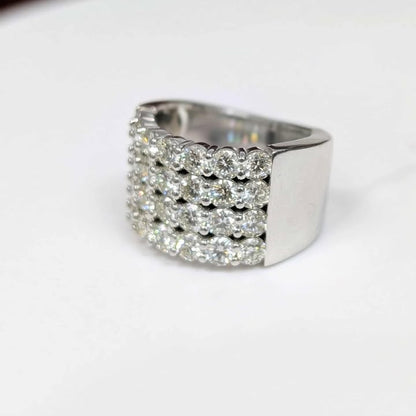 3.00 CT.T.W. Four Row Diamond Anniversary Band