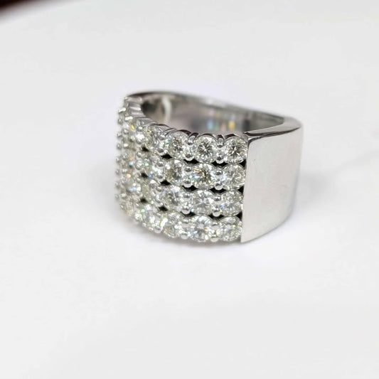 3.00 CT.T.W. Four Row Diamond Anniversary Band