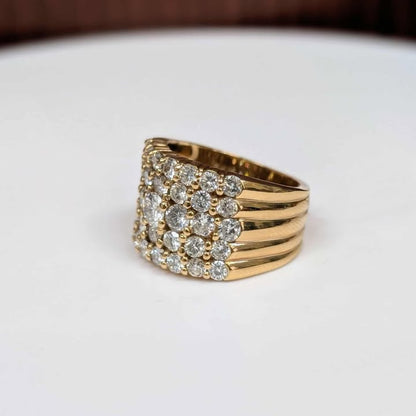 3.15 CT.T.W. Five-row Diamond Anniversary Band in 14k Gold