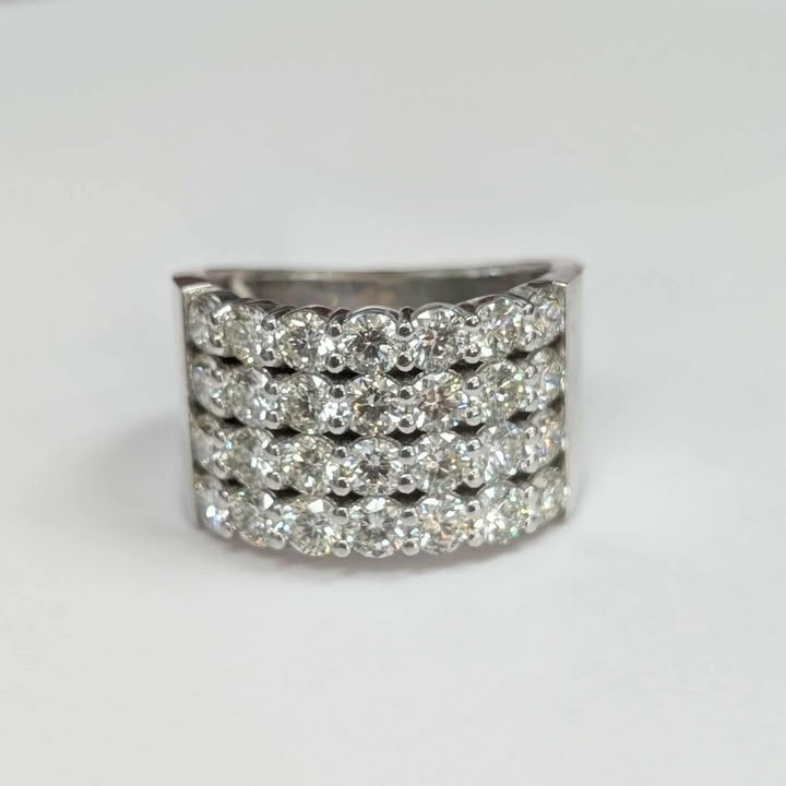 3.00 CT.T.W. Four Row Diamond Anniversary Band