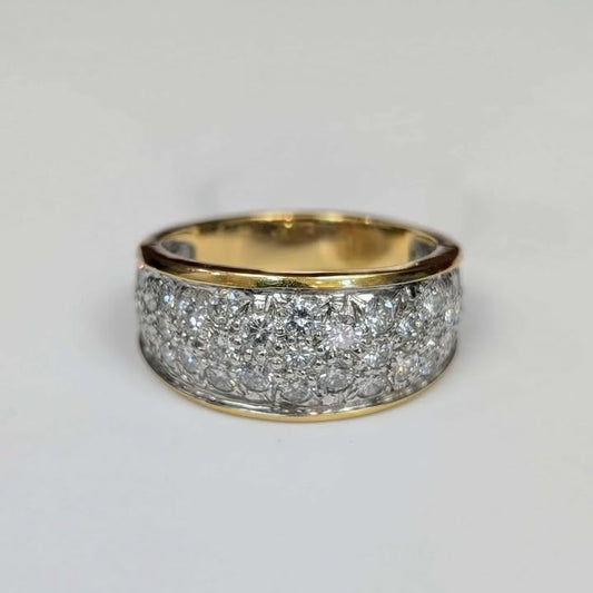 1.10 CT.T.W. Pave Anniversary Band in 18k Gold
