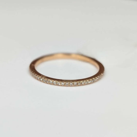 0.12 CT.T.W Diamond Band in 14k Rose Gold