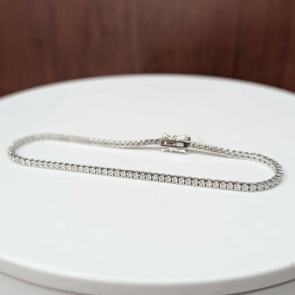 1.00 CT.T.W Diamond Tennis Bracelet in 14k White Gold