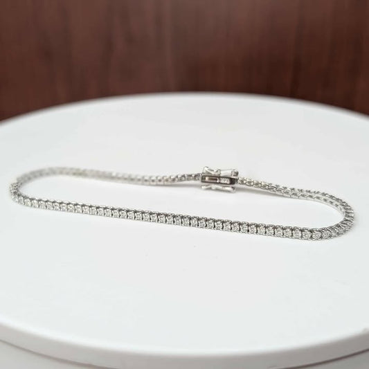 1.00 CT.T.W Diamond Tennis Bracelet in 14k White Gold