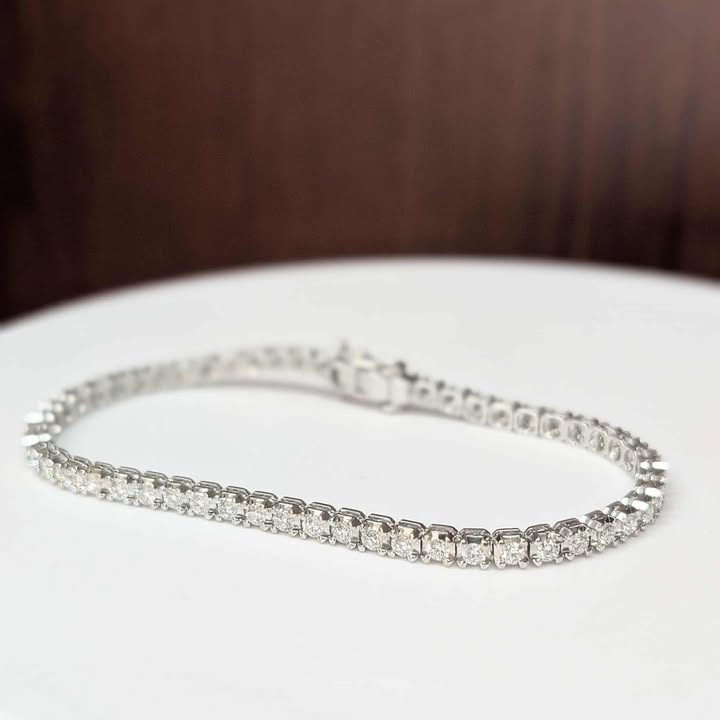 4.00 CT.T.W Lab Created Diamond Tennis Bracelet in 14k White Gold
