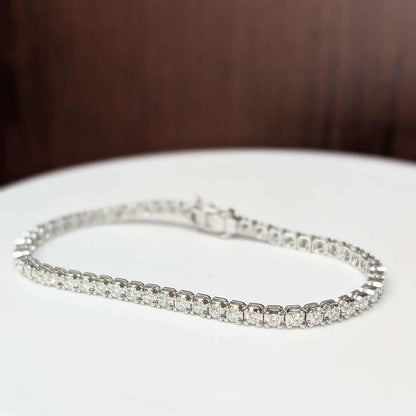 4.00 CT.T.W Lab Created Diamond Tennis Bracelet in 14k White Gold