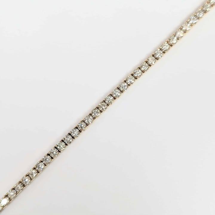 4.00 CT.T.W. Round-cut Diamond Tennis Bracelet in 14k Gold