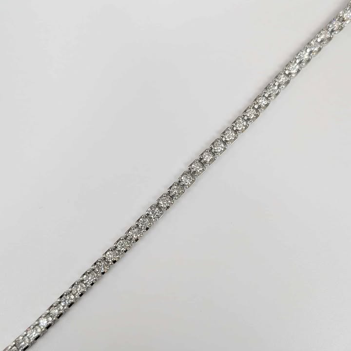 4.00 CT.T.W Lab Created Diamond Tennis Bracelet in 14k White Gold