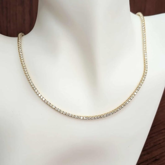 6.00 CT.T.W Diamond Tennis Necklace in 14k Gold