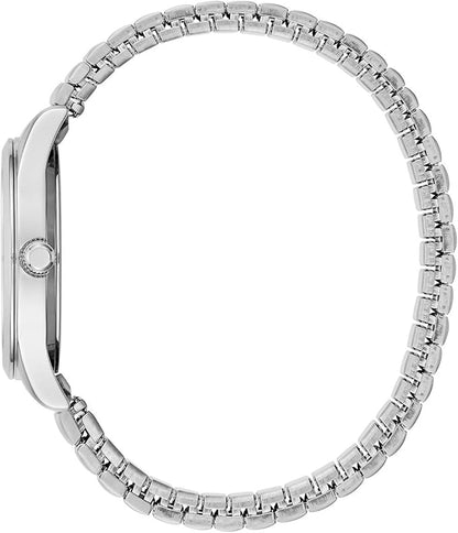 Caravelle Silver-Tone Traditional Expandable Band Ladies Watch