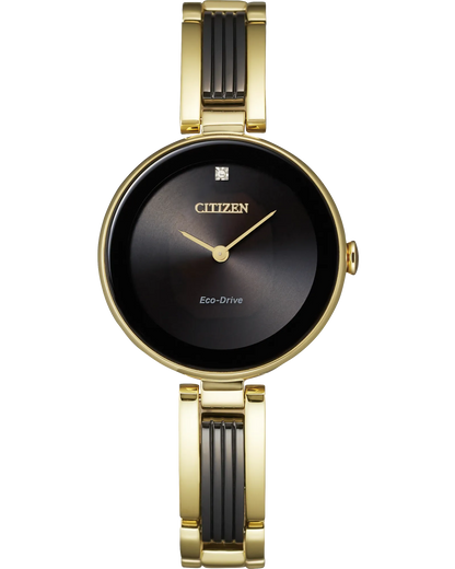 CITIZEN Eco-Drive Axiom Black Dial Ladies Watch